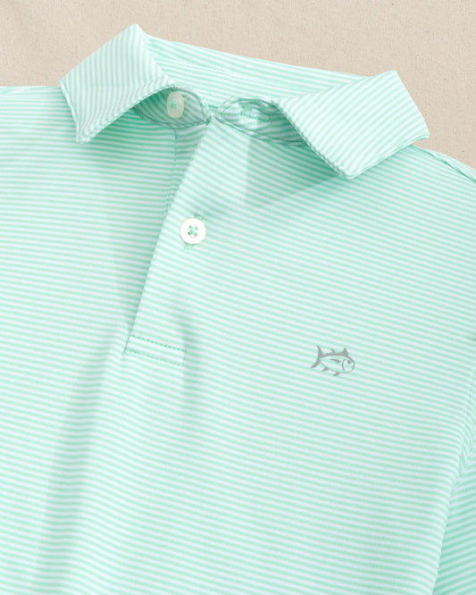 Y SS Driver Meadowbrook Stripe Polo