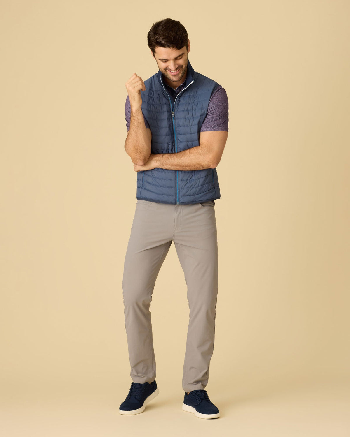 SILVERHILL QUILTED PERFORMANCE VEST - Navy