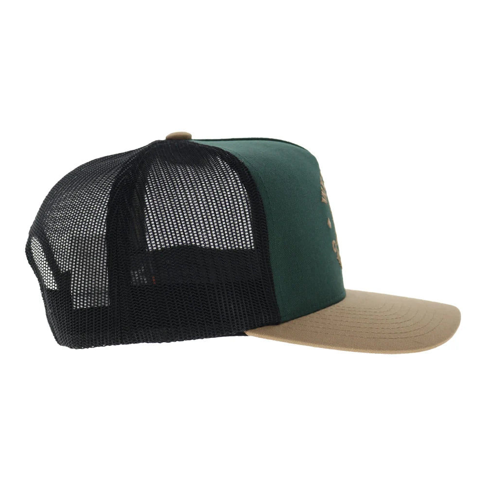 Quanah Green / Black Trucker Hat