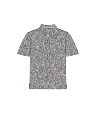 Youth Hunters Hideaway Printed Polo - Ridgeline