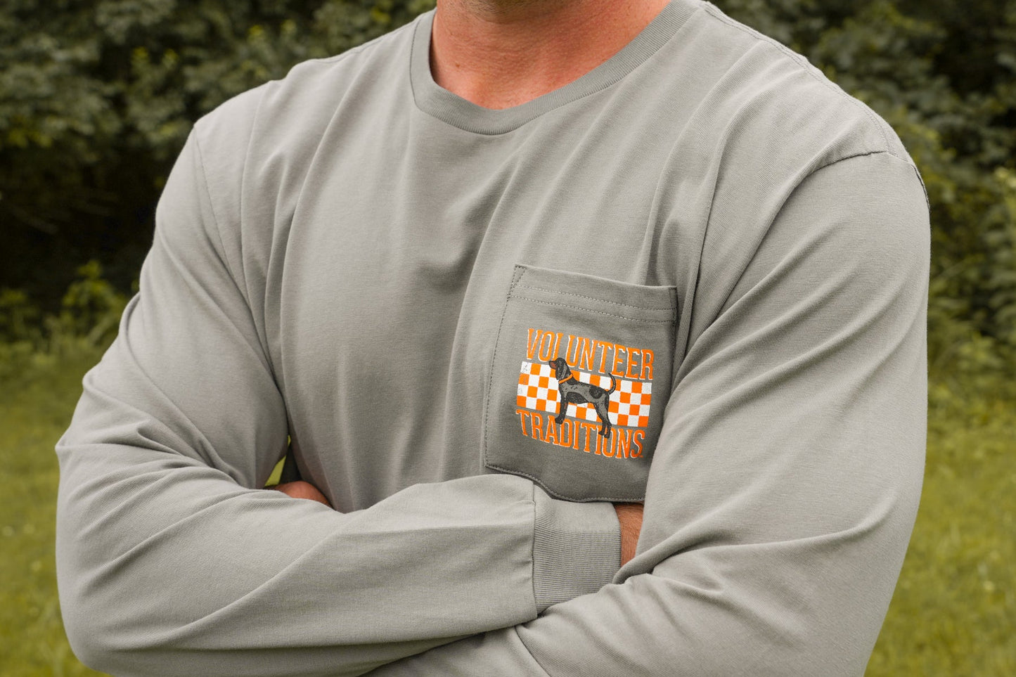 Bluetick Checkerboard Long Sleeve