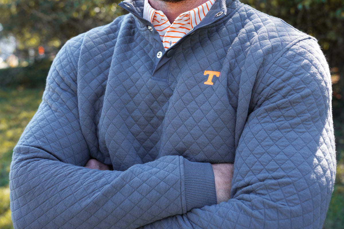 Power T Quilted Pullovers - Charcoal - Volunteer Traditions - photo 8