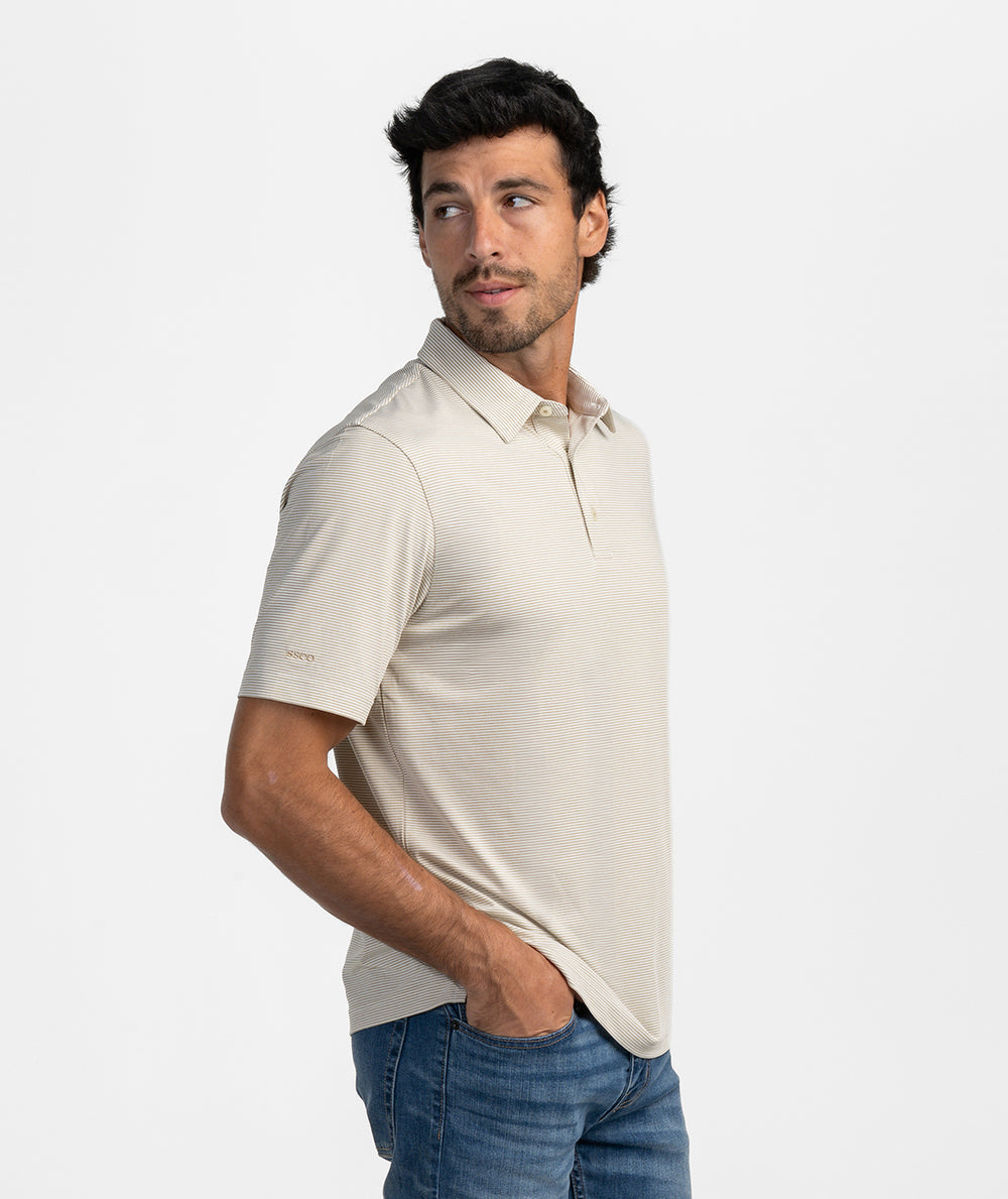 Heather Madison Stripe Polo