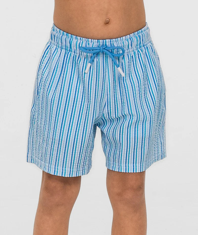 Boys Clubhouse Seersucker Swim Shorts