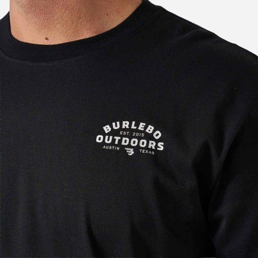 Short Sleeve Tee - Burlebo Outdoors Logo - Black