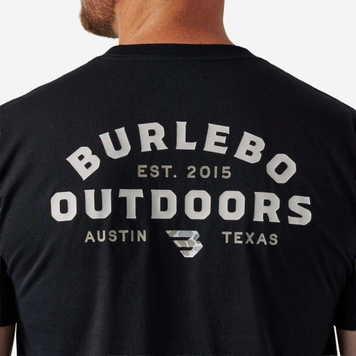 Short Sleeve Tee - Burlebo Outdoors Logo - Black