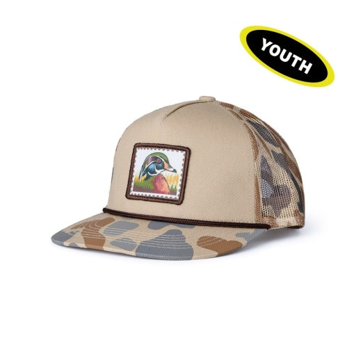 YOUTH CAP-WOOD DUCK STAMP CAMO