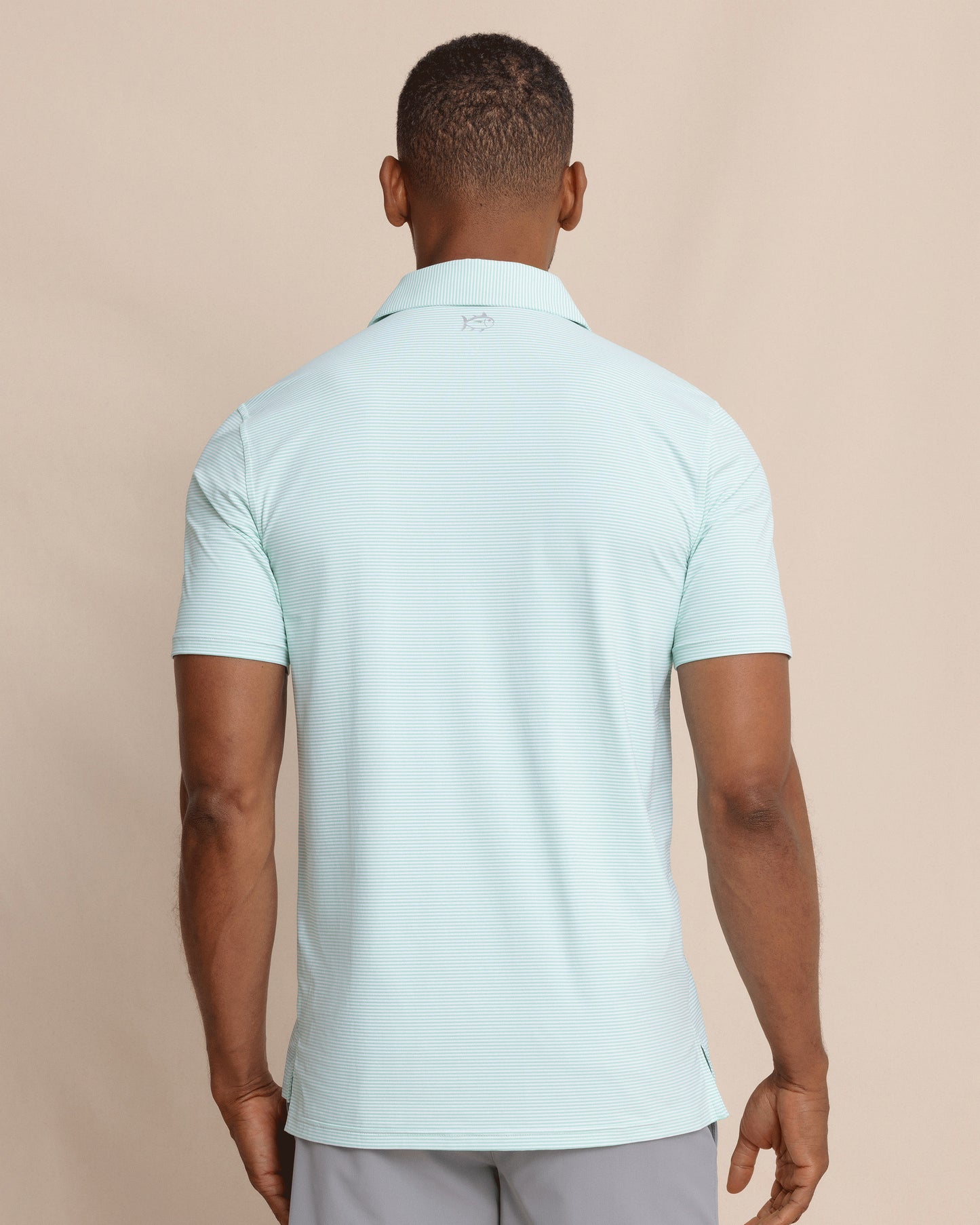 M SS Brrreeze Meadowbrook Stripe Polo