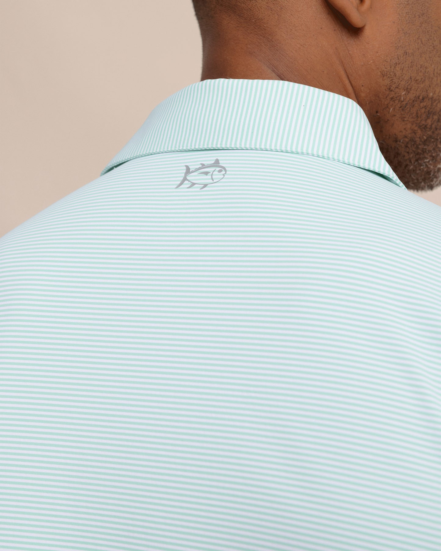 M SS Brrreeze Meadowbrook Stripe Polo