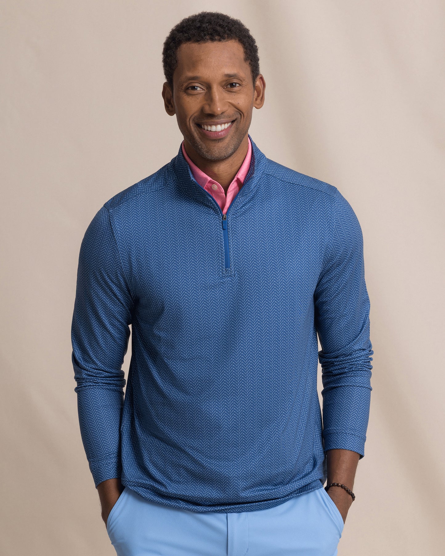 M LS Cruiser Raise The Par Printed Quarter Zip