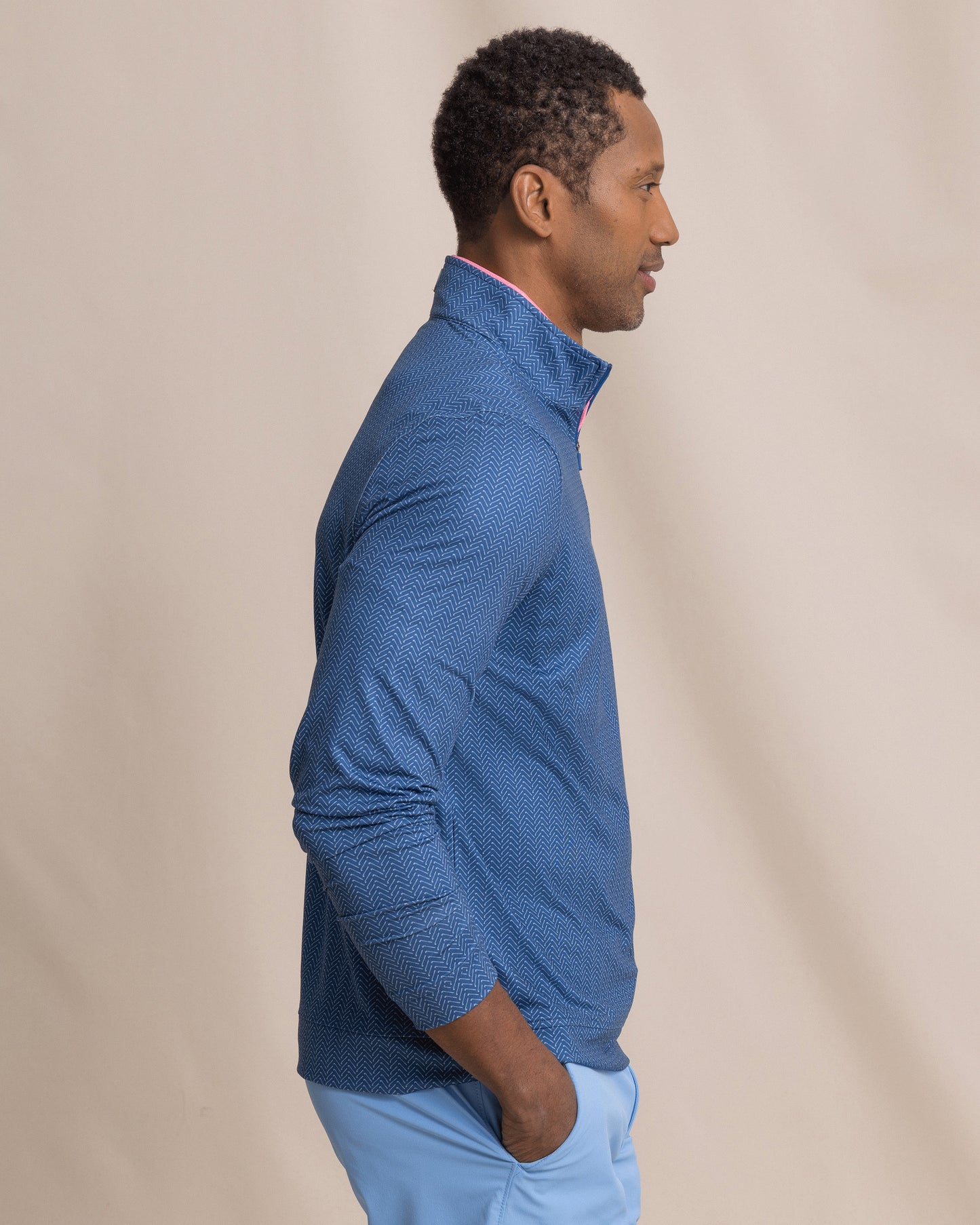 M LS Cruiser Raise The Par Printed Quarter Zip