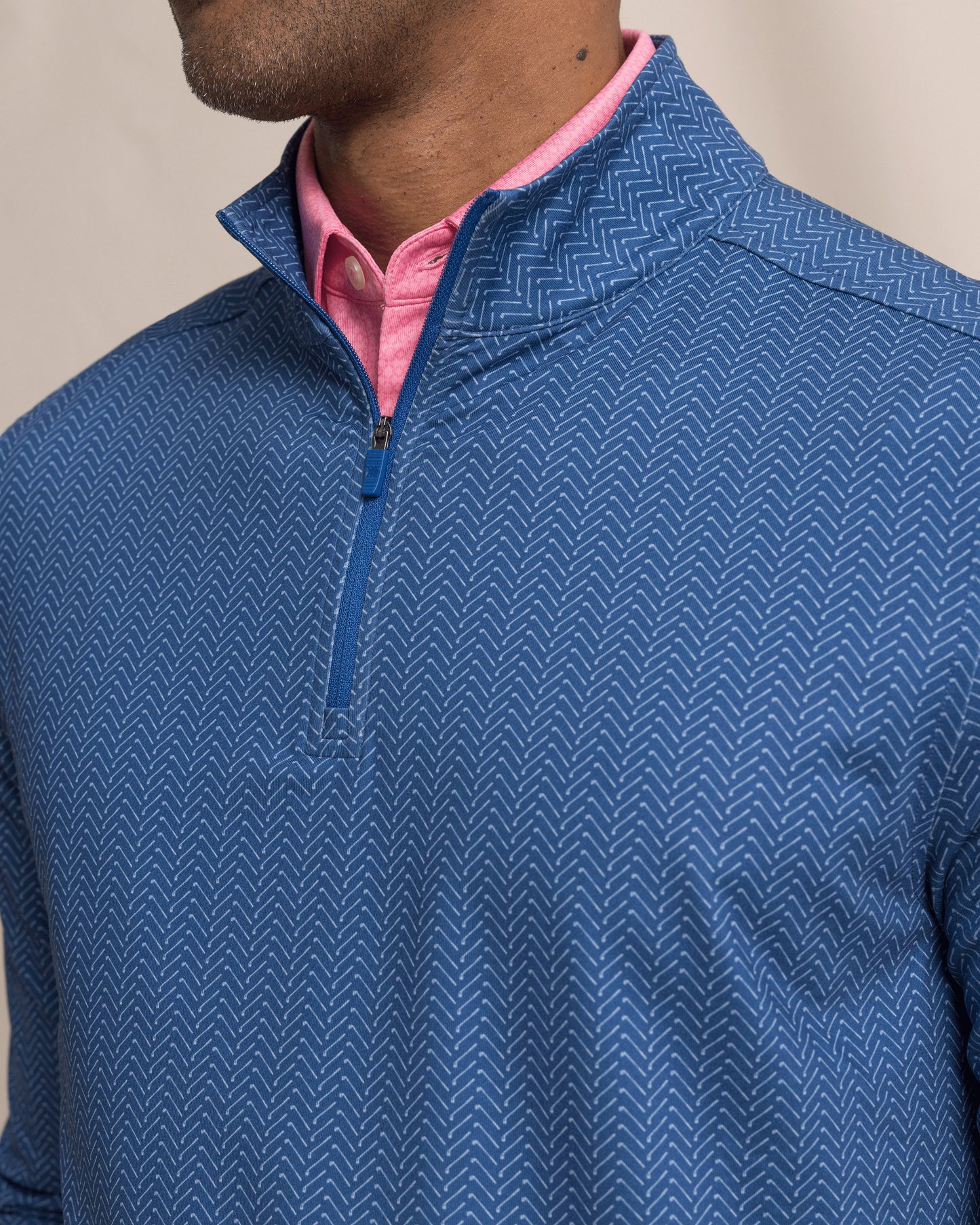 M LS Cruiser Raise The Par Printed Quarter Zip