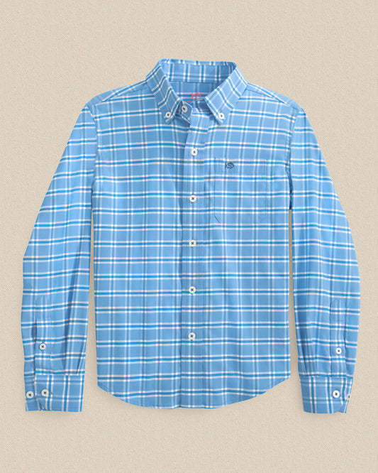 Y LS Coastal BreezeSouth Beach Plaid Sportshirt