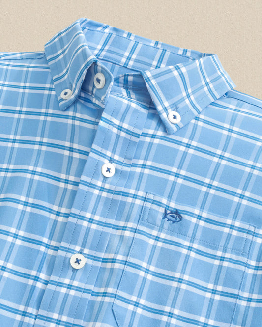 Y LS Coastal BreezeSouth Beach Plaid Sportshirt