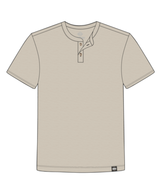 Max Comfort Henley SS - Oatmeal