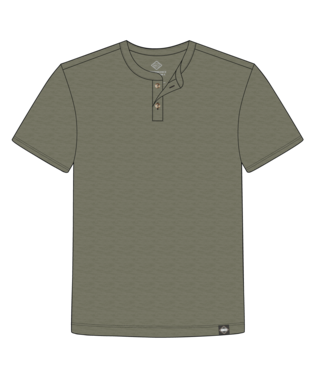 Max Comfort Henley SS - Spanish Moss