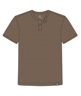 Max Comfort Henley SS - Walnut