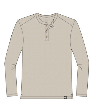 Max Comfort Henley LS - Oatmeal