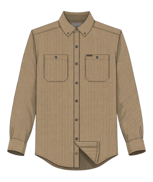 Fieldstone Cord Flannel - Mojave
