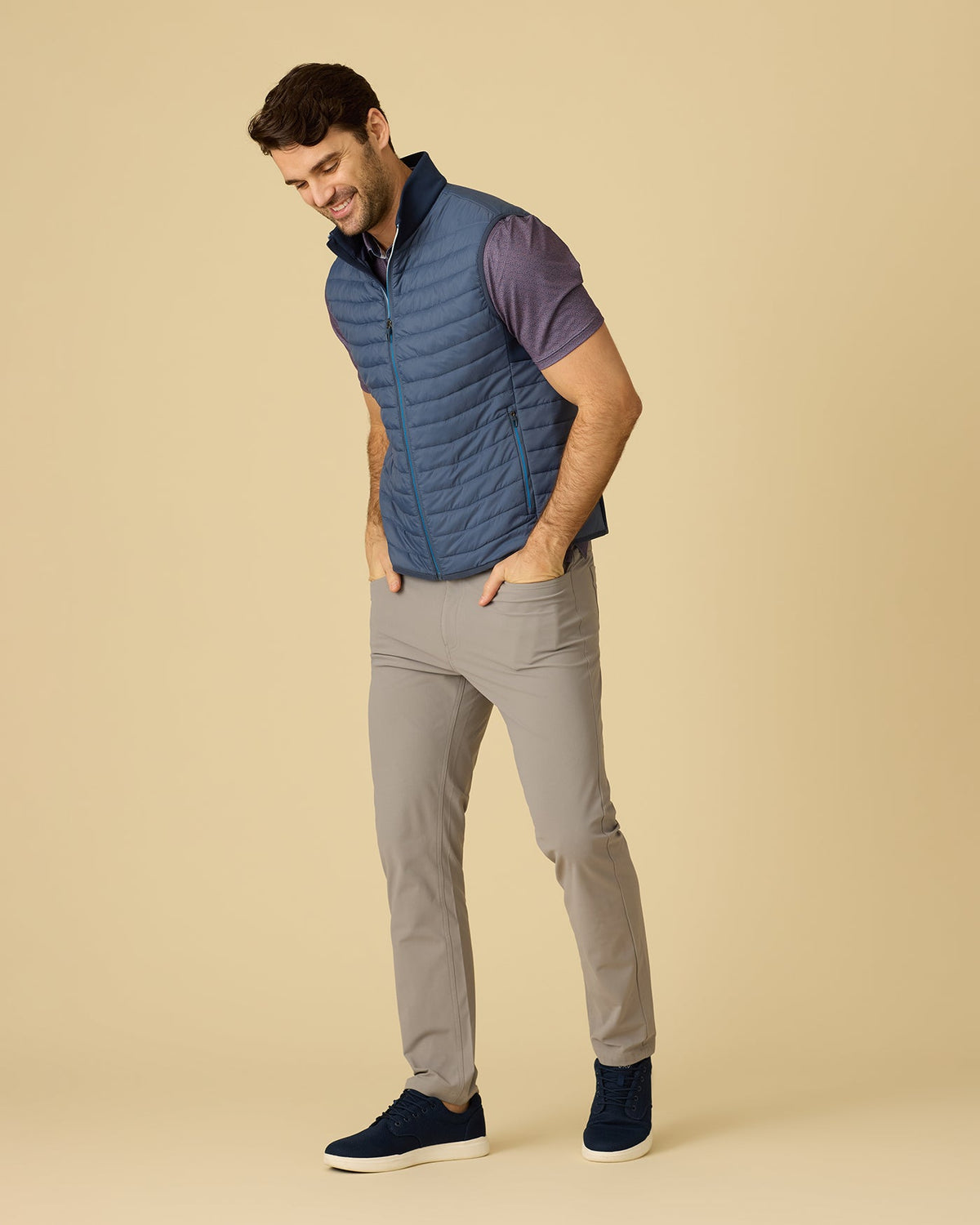 SILVERHILL QUILTED PERFORMANCE VEST - Navy