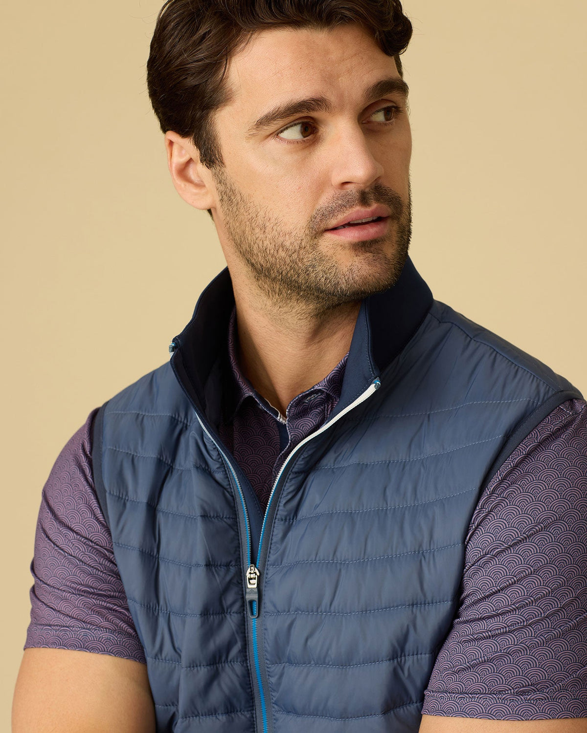SILVERHILL QUILTED PERFORMANCE VEST - Navy