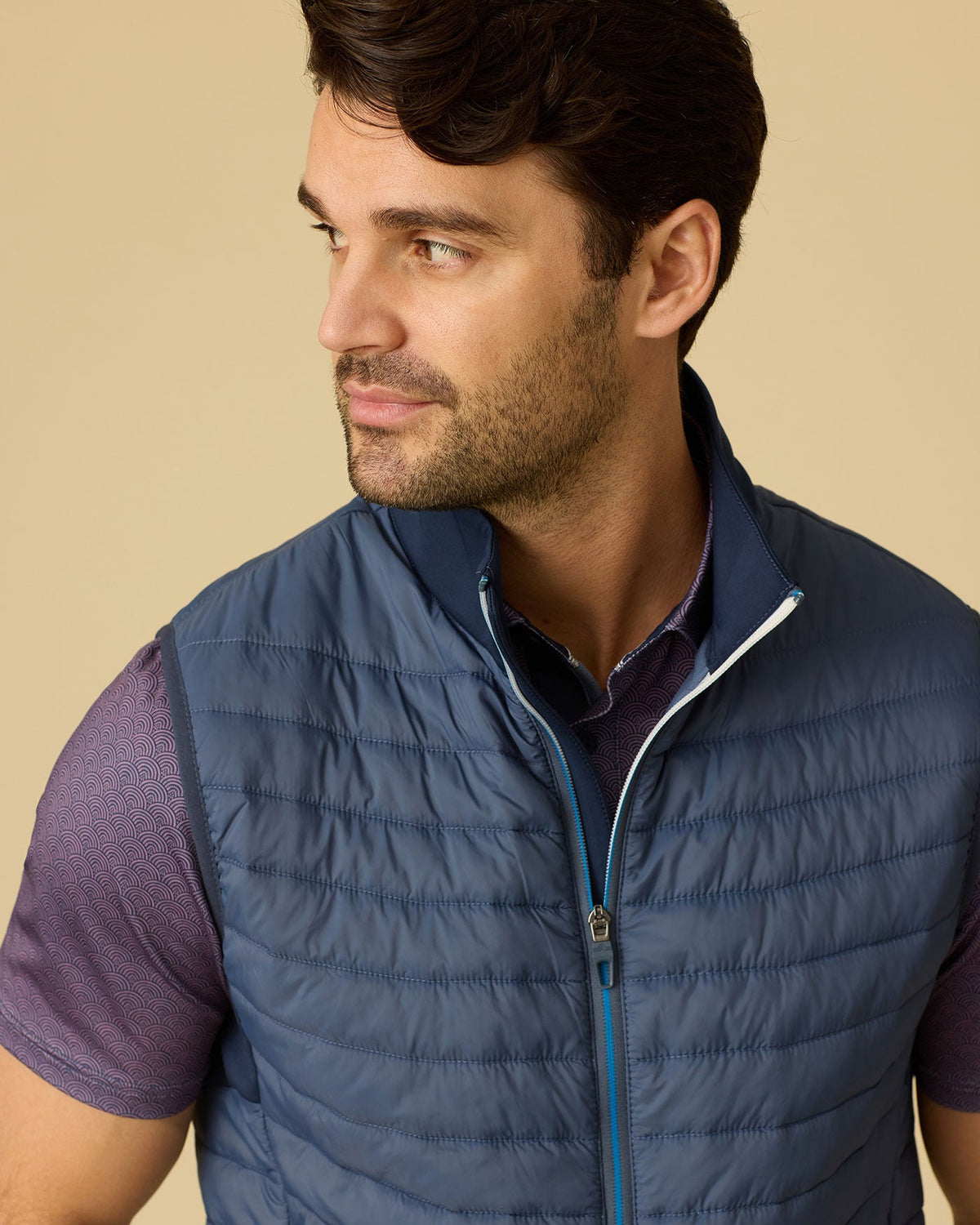 SILVERHILL QUILTED PERFORMANCE VEST - Navy