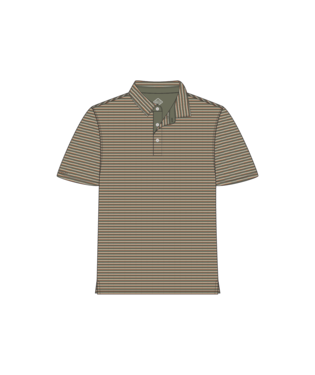Boys Crestline Striped Polo - Marshland