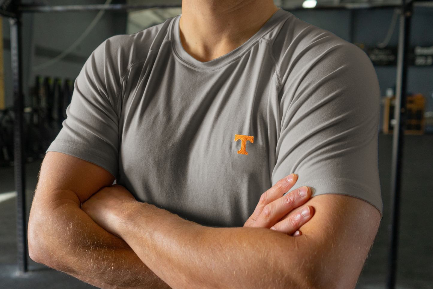 Power T Embroidered Active Tees