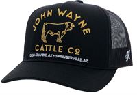 John Wayne Black Trucker Hat - Black