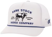 Rank Stock White Trucker Hat - White
