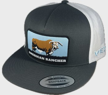 American Rancher - Braford - Charcoal/White Mesh