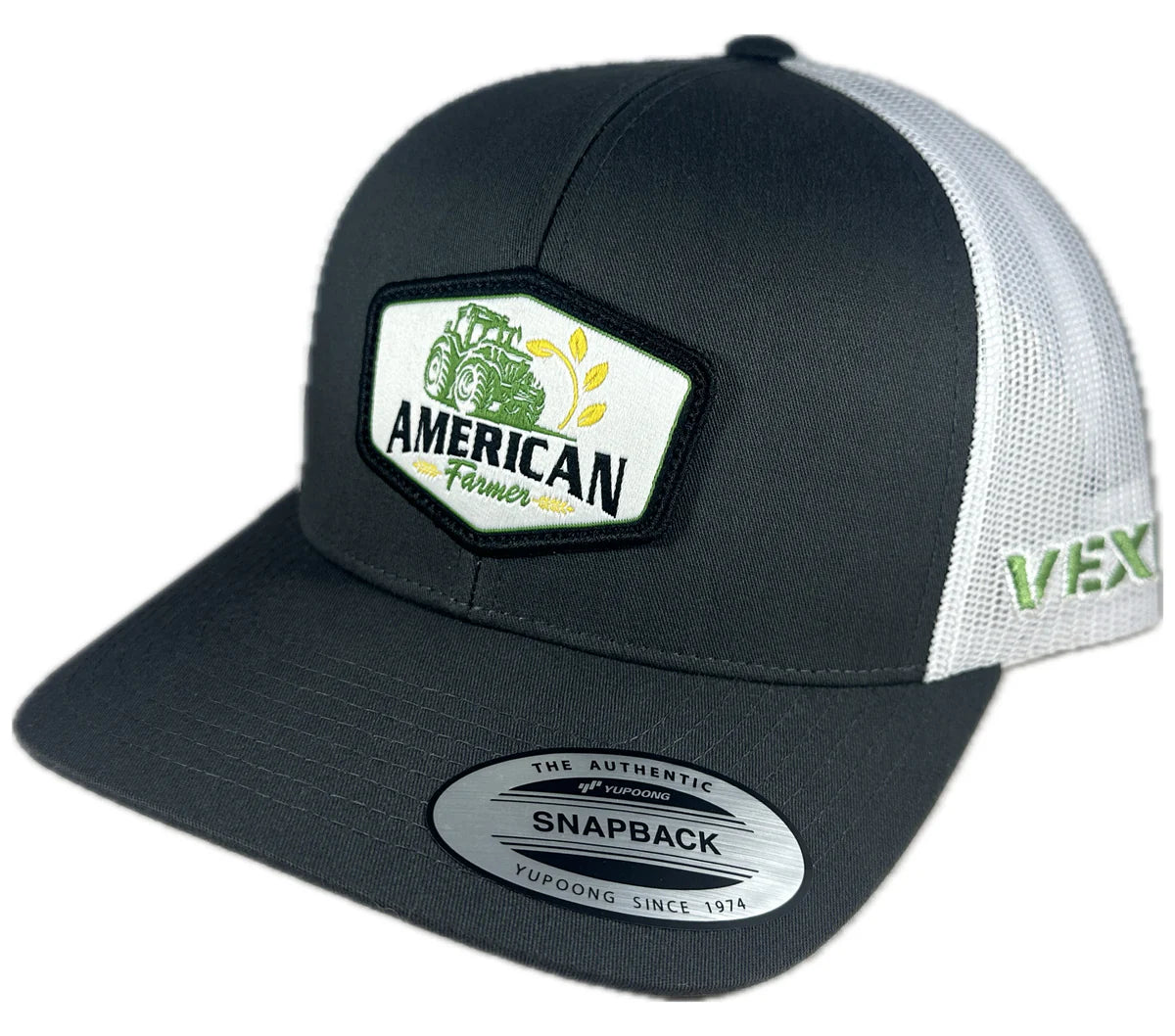 American Farmer - Tractor - Charcoal/White Mesh