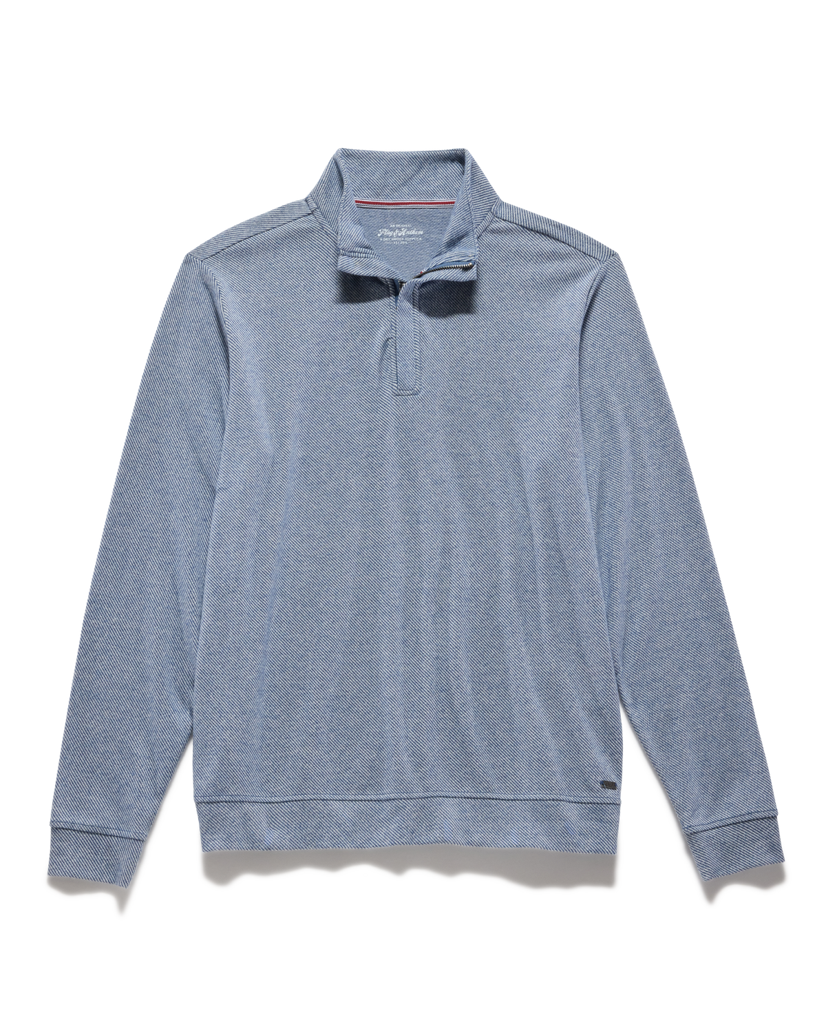 HERO SOLID TWILL 1/4 ZIP MOCK NECK - Blue
