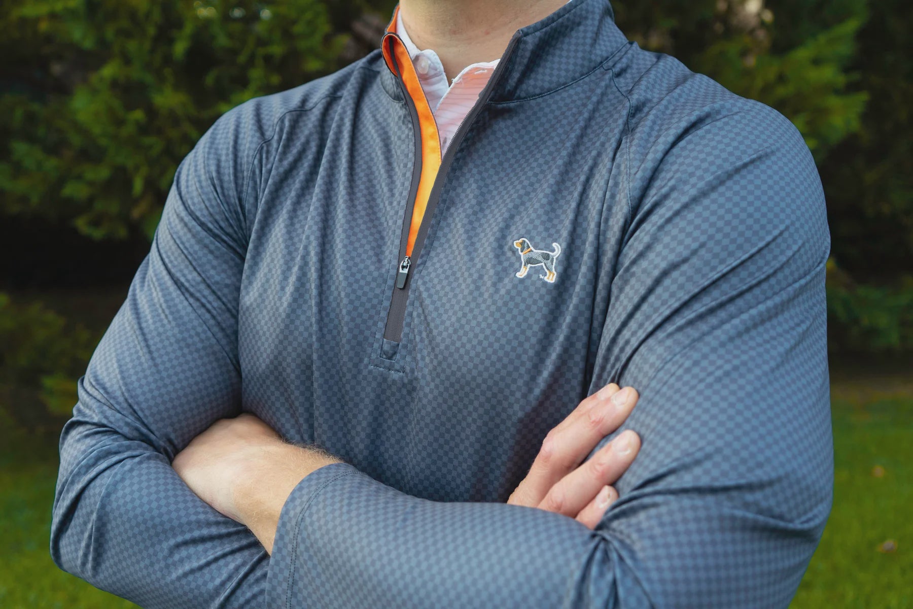 Bluetick Checkerboard Club Pullover