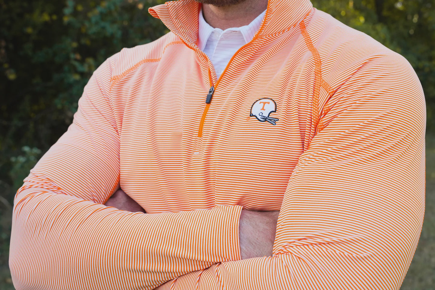 Helmet Stripe Pullover