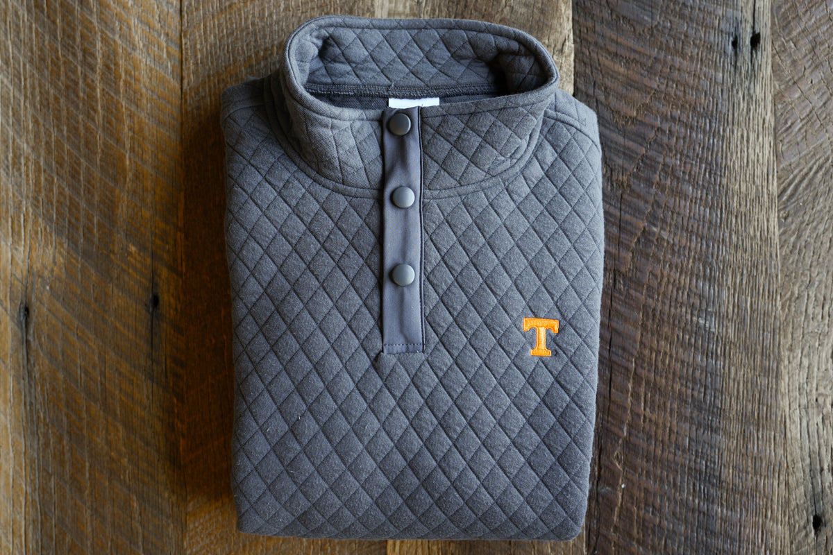Power T Quilted Pullovers - Charcoal - Volunteer Traditions - photo 7