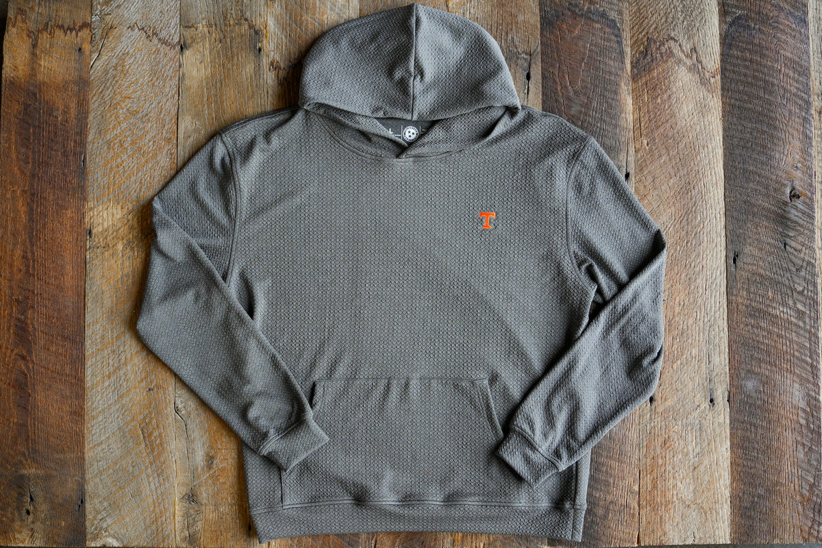 Power T Knit Hoodie - Charcoal - Volunteer Traditions - photo 5