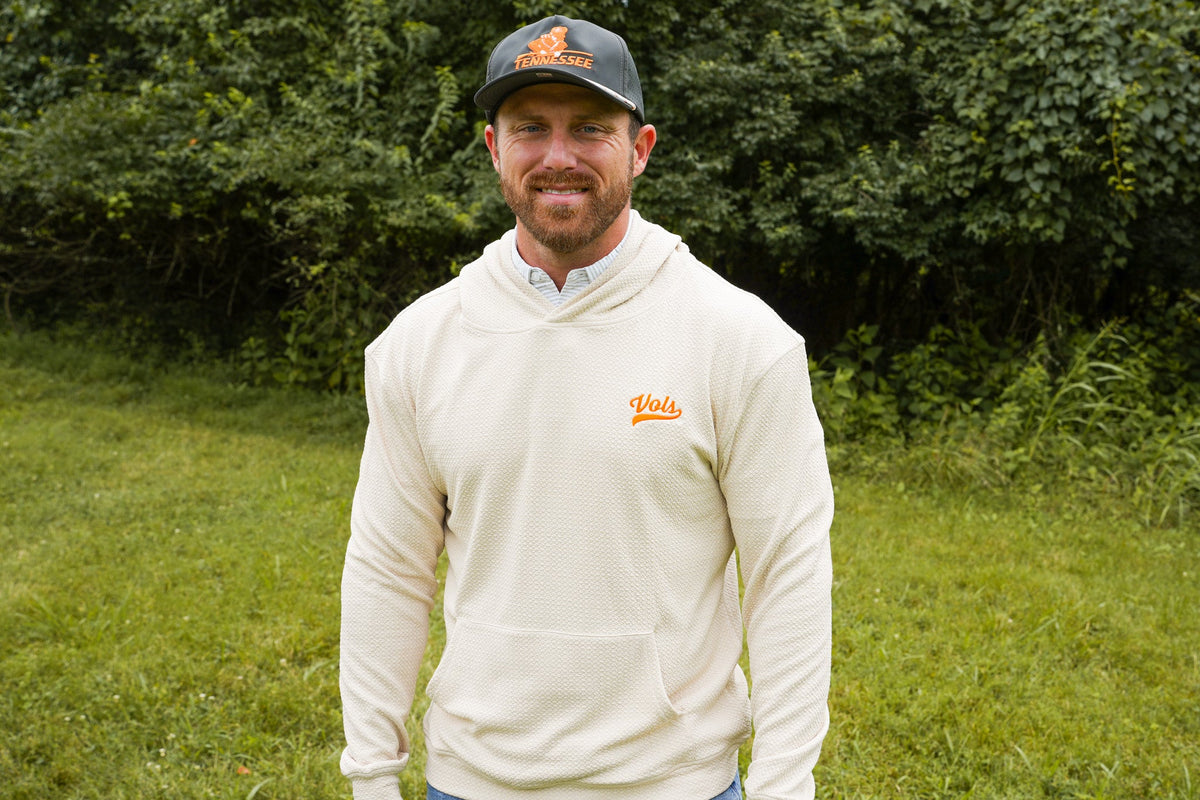 Script Vols Knit Hoodie - Cream - Volunteer Traditions - photo 4