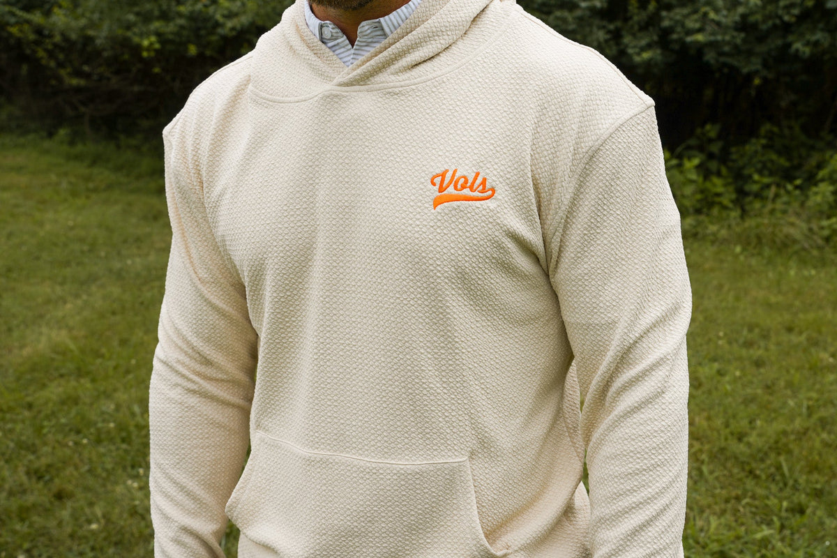 Script Vols Knit Hoodie - Cream - Volunteer Traditions - photo 1