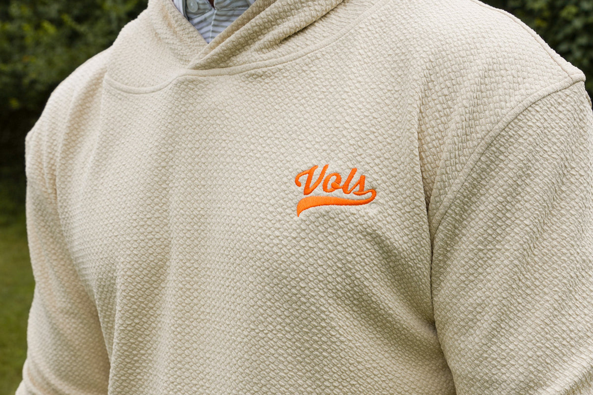 Script Vols Knit Hoodie - Cream - Volunteer Traditions - photo 3