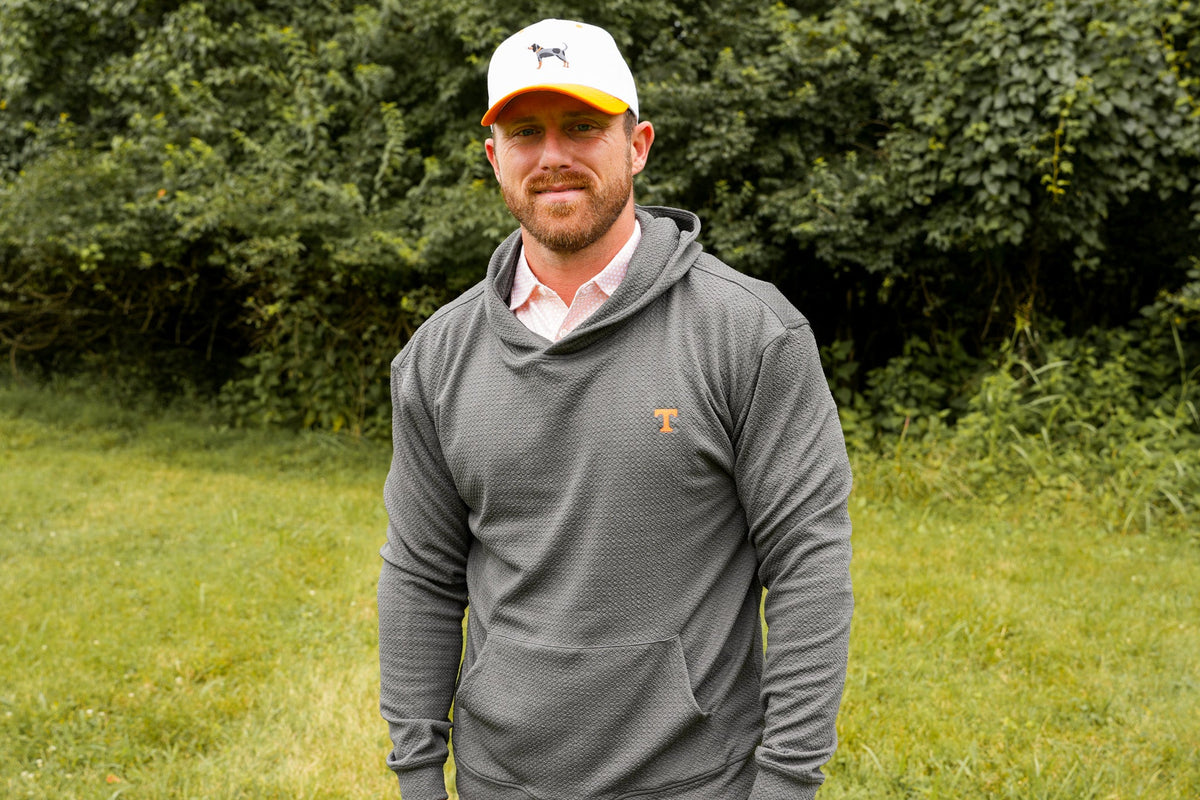 Power T Knit Hoodie - Charcoal - Volunteer Traditions - photo 4