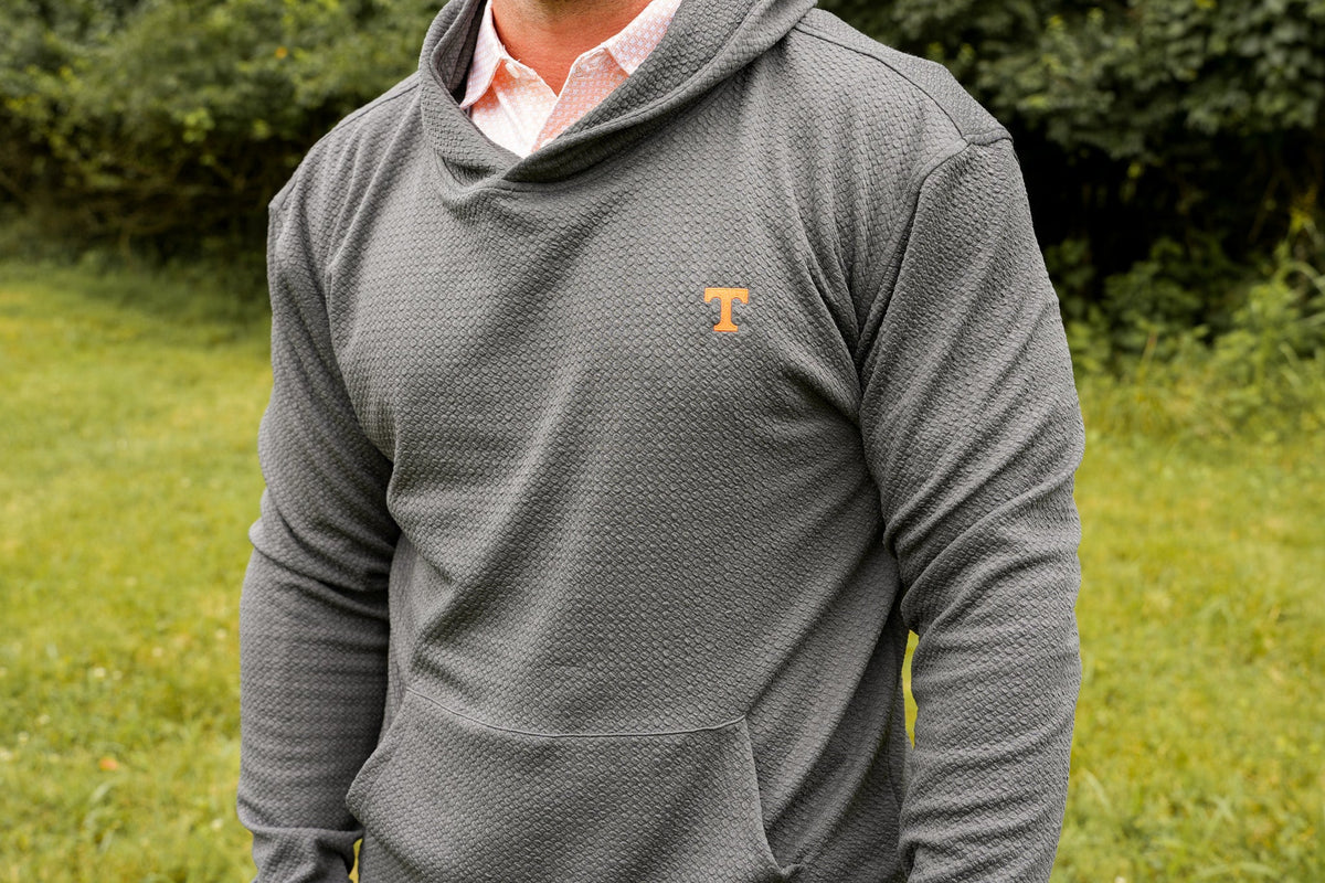 Power T Knit Hoodie - Charcoal - Volunteer Traditions - photo 1