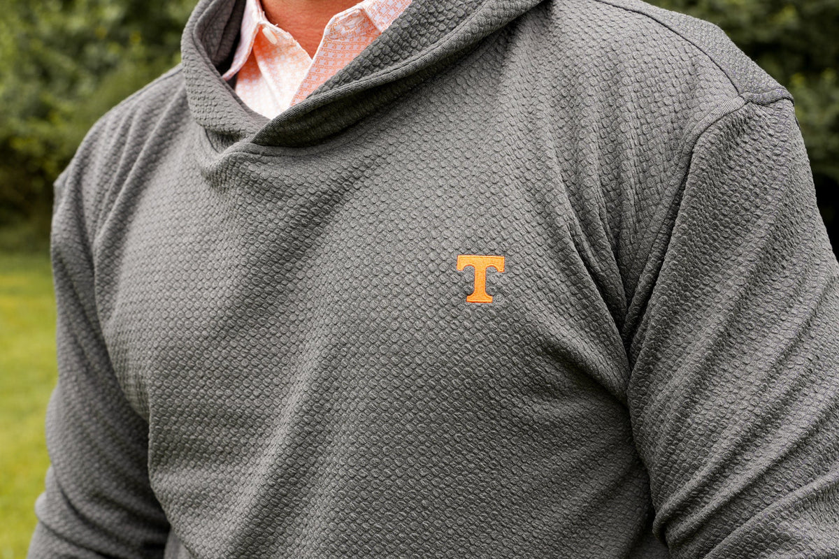 Power T Knit Hoodie - Charcoal - Volunteer Traditions - photo 3