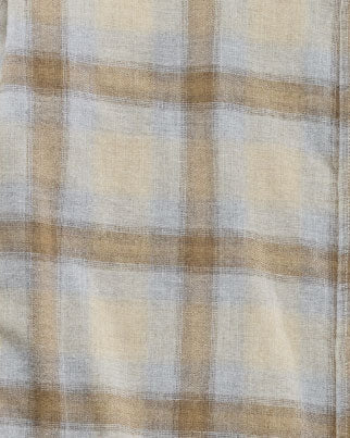 WHATLEY LS FLANNEL SHIRT - Taupe/Grey