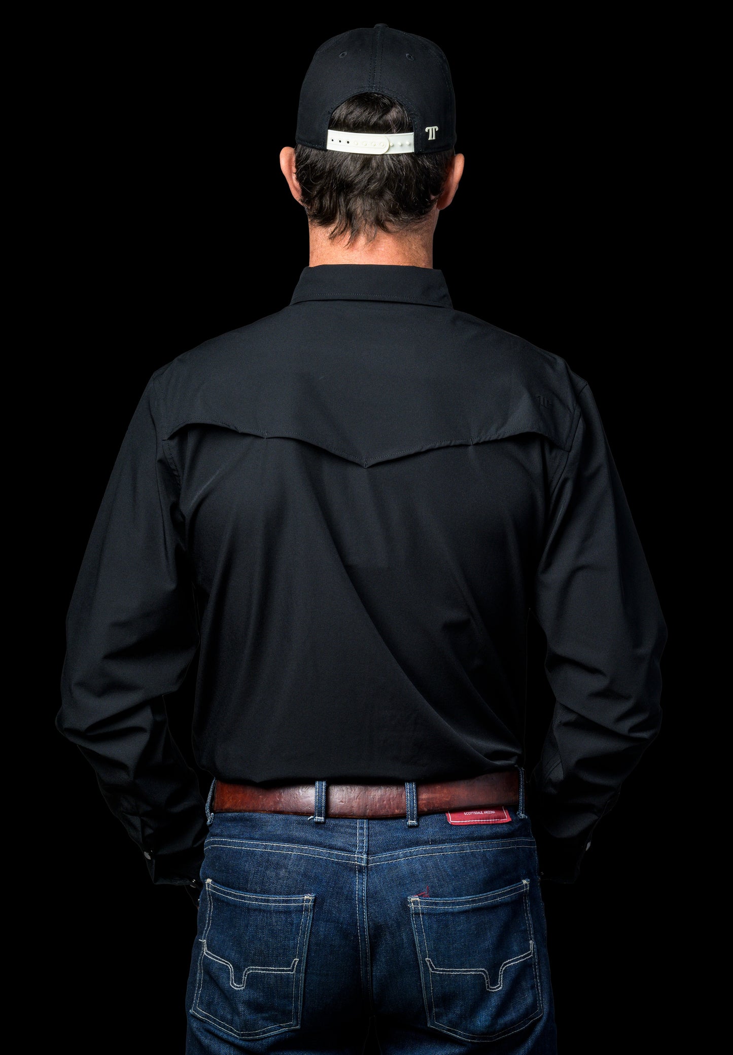 CORE - MEN'S BLACK LONG SLEEVE SNAP SHIRT