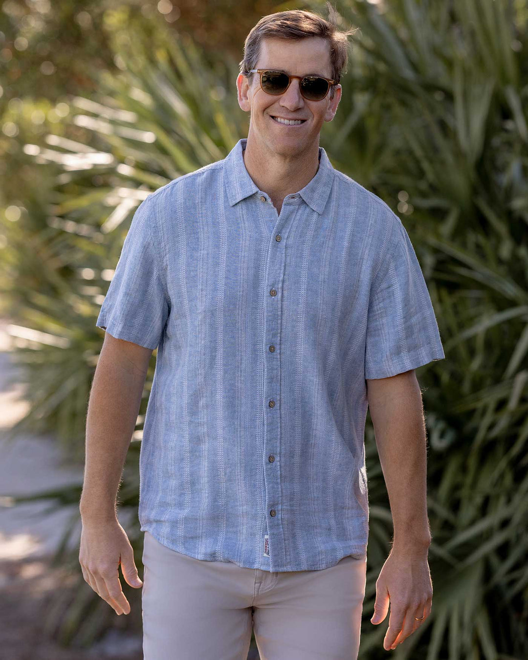 Oceanside Linen Shirt - Light Blue - image 2
