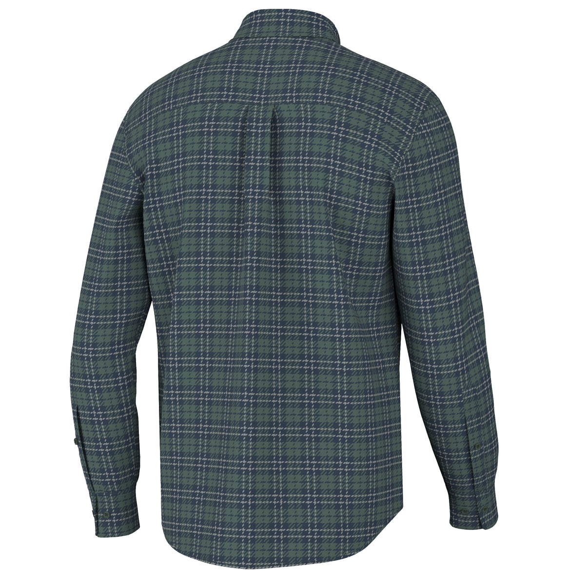Local Boy Youth Hilton Stretch Flannel - Sage/Navy/Gray