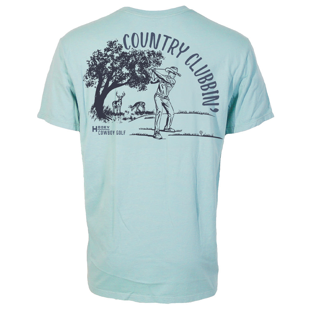 Country Clubbin' Cloud Blue T-Shirt - Cloud Blue