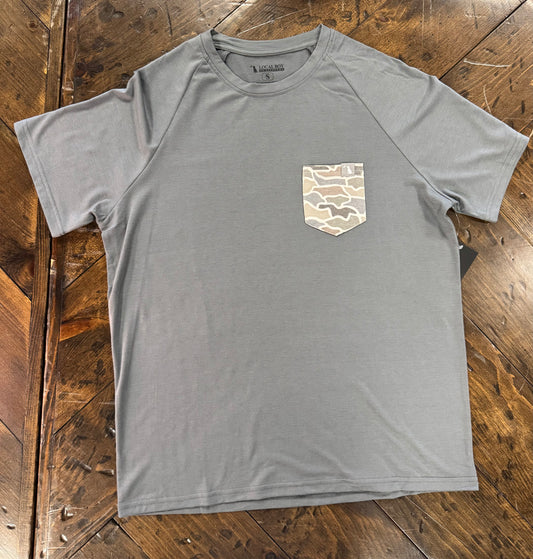 Short Sleeve Heather Blend Crew