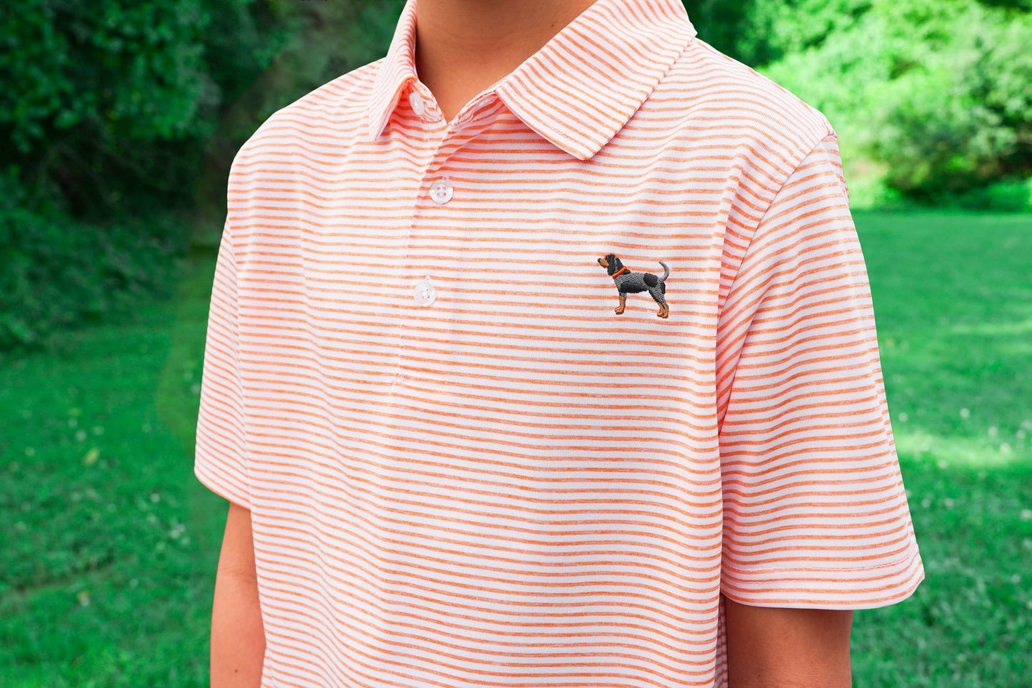 Kid's Bluetick Heritage Stripe Polos